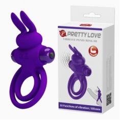 Ерекційне кільце - Pretty Love Vibrant Penis Ring III Purple
