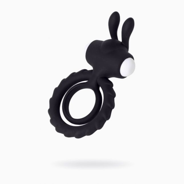 Эрекционное кольцо на пенис JOS Bad Bunny, силикон, чёрный, 9 см