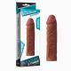 Насадка на член - Add 2" Pleasure X-Tender Penis Sleeve Brown