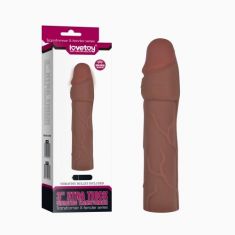 Удлиняющая насадка на пенис - 3" Extra thick Extension Sleeve vibro Flesh