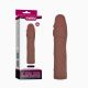 Подовжуюча насадка на пеніс - 3" Extra thick Extension Sleeve vibro Flesh