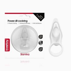 Ерекційне кільце - Power Clit Cockring Stamina White