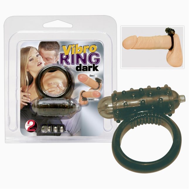 Ерекційне кільце - Vibro Ring Dark Silicon Ерекційне кільце - Vibro Ring Dark Silicon