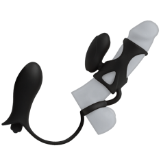 Насадка Vibrо Cock Cage Dual Bullets