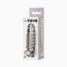 Насадка на пеніс Toyfa A - Toys з віброкулею, TPR, прозора, 13,4 см
