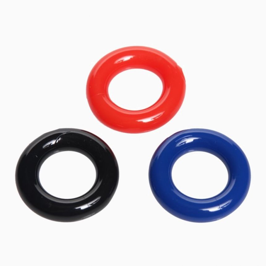Насадки для пеніса Stretchy Cock Ring 3 Pack Насадки для пеніса Stretchy Cock Ring 3 Pack