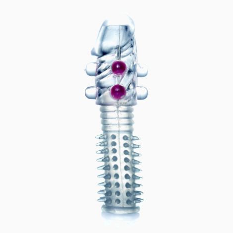 Насадка на член - Penis Sleeve Beaded Clear