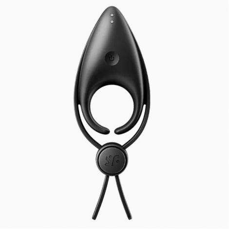 Ерекційне віброкільце-ласо з регулюванням розміру Satisfyer Sniper Black
