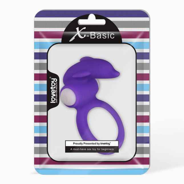 Эрекционное кольцо - X-Basic Dolphin Silicone Cockring