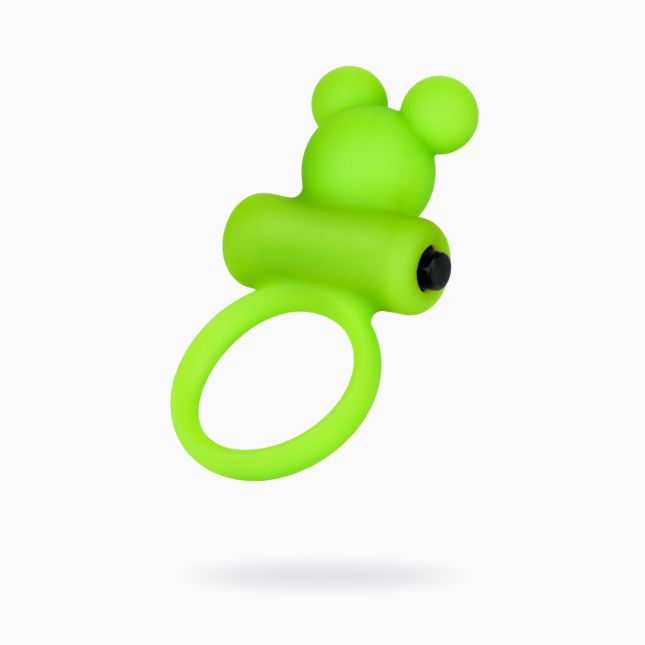 Виброкольцо на пенис A-Toys By Toyfa, силикон, зеленое, ø 3,1 см