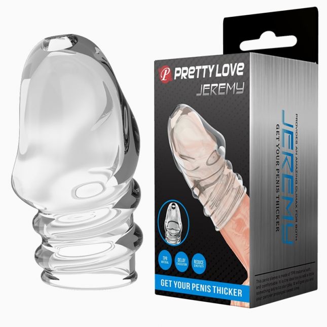 Насадка на член - Pretty Love Jeremy Penis Thicker Tranparent