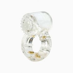 Эрекционное кольцо с вибрацией Climax® Gems™ Quartz Ring
