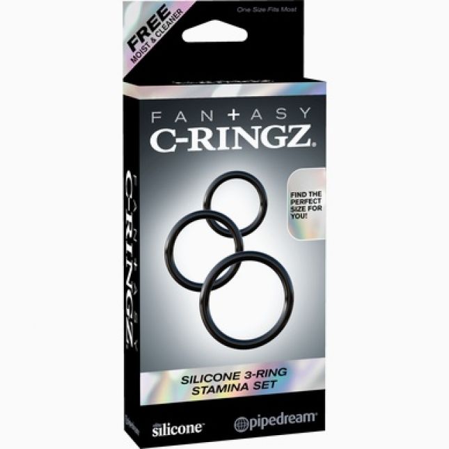 Ерекційне кільце - Fantasy C - Ringz Silicone 3 - Ring Stamina Set