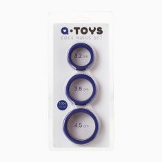 Эрекционное кольцо на пенис Toyfa A-Toys, силикон, фиолетовый, ø4,5/3,8/3,2 см