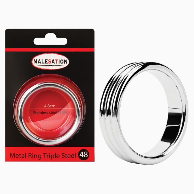 Ерекційне кільце - MALESATION Metal Ring Triple Steel
