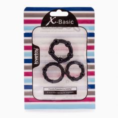 Эрекционные кольца - X-Basic Beaded Cockring Set