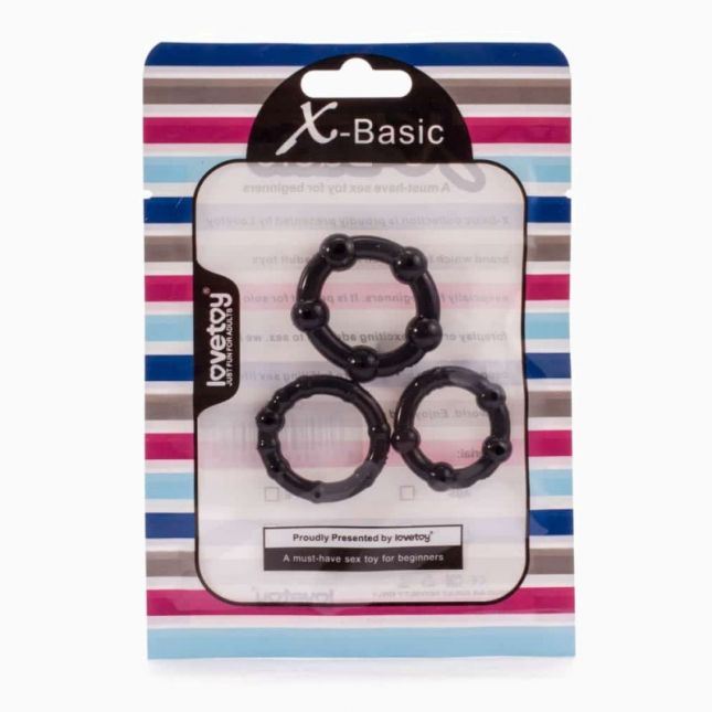 Ерекційні кільця - X - Basic Beaded Cockring Set