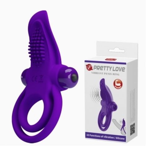 Ерекційне кільце - Pretty Love Vibrant Penis Ring Purple
