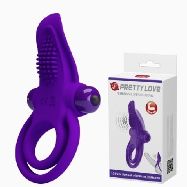Ерекційне кільце - Pretty Love Vibrant Penis Ring Purple