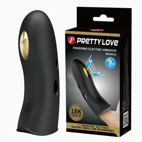 Насадка на палець - Pretty Love Marico Fingering Electric Vibrator Black