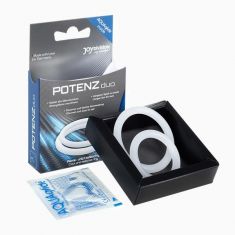 Эрекционные кольца - POTENZduo, transparent, size M