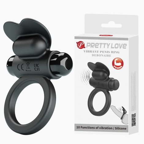 Ерекційне кільце - Pretty Love Vibrant Penis Ring Debonaire Black