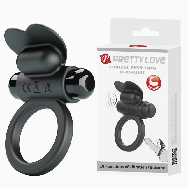 Ерекційне кільце - Pretty Love Vibrant Penis Ring Debonaire Black