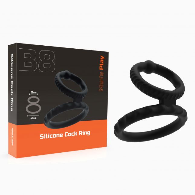 Ерекційне кільце - Erospace Men’s Play Silicone Cock Ring B8