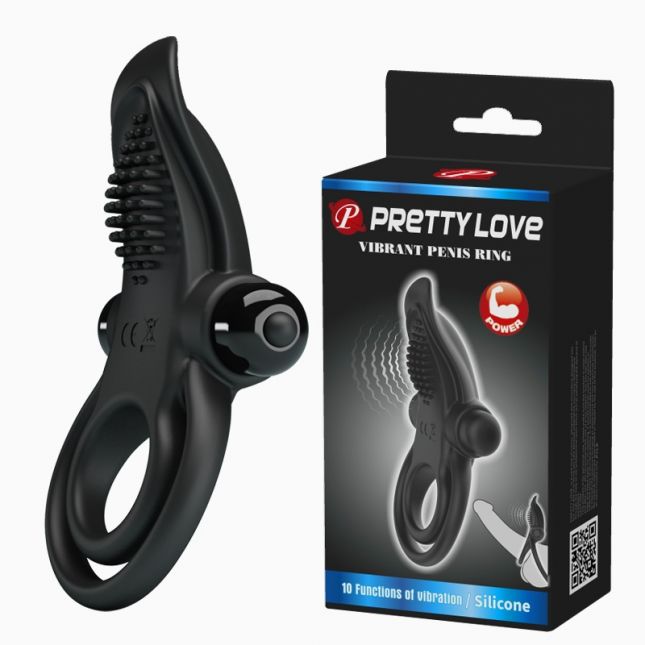 Ерекційне кільце - Pretty Love Vibrant Penis Ring Black