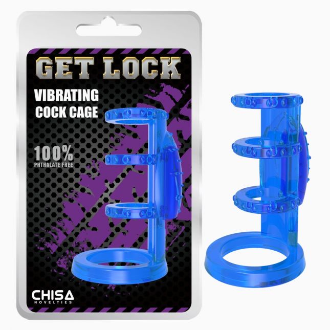 Насадка на пеніс - Vibrating Cock Cage Clear