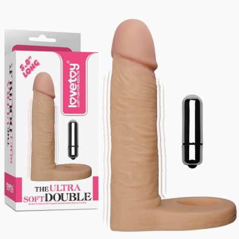 Насадка для подвійного проникнення - The Ultra Soft Double Vibrating 5.8" (пошкоджена упаковка)
