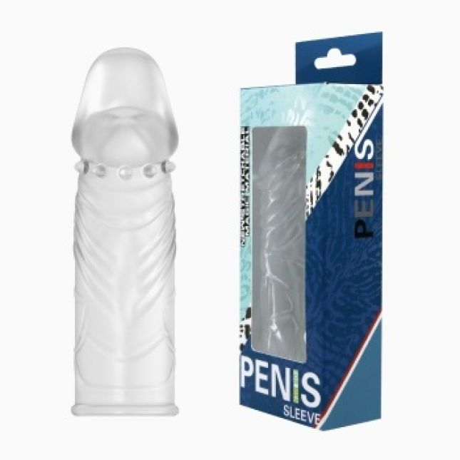 Насадка на член - Super Silikon Sleeve, Clear