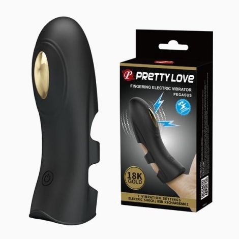 Насадка на палець - Pretty Love Pegasus Fingering Electric Vibrator Black