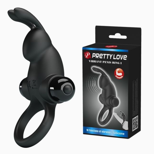 Ерекційне кільце - Pretty Love Vibrant Penis Ring I Black Ерекційне кільце - Pretty Love Vibrant Penis Ring I Black