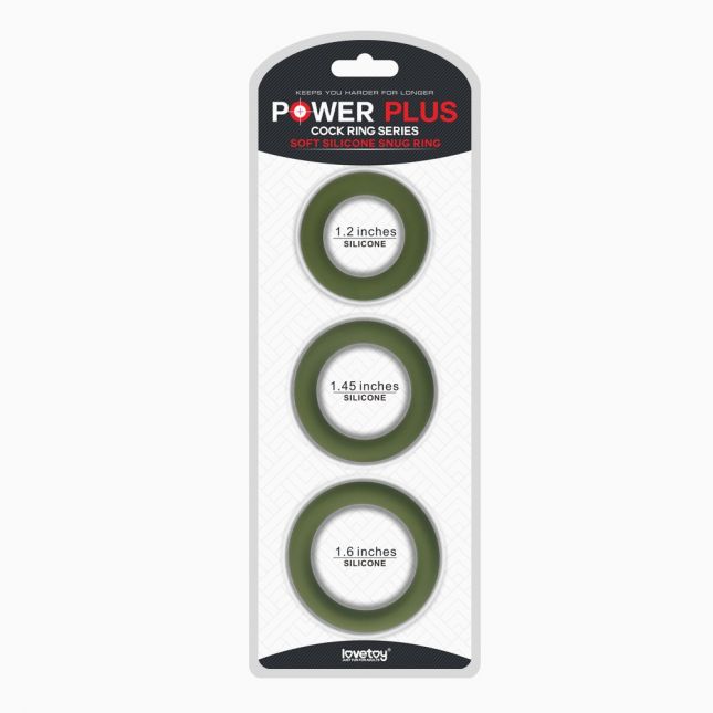 Ерекційні кільця - Power Plus Soft Silicone Snug Ring Army Green Army Green