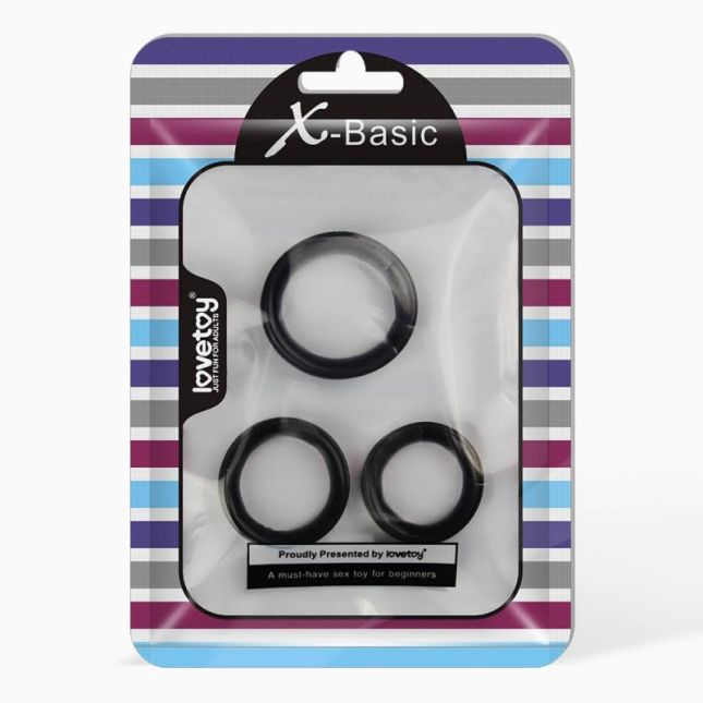 Эрекционные кольца - X-Basic Chain Cockring Set
