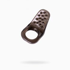 Эрекционное кольцо на пенис Toyfa XLover, Термопластичный эластомер (TPE), чёрный, 4 см