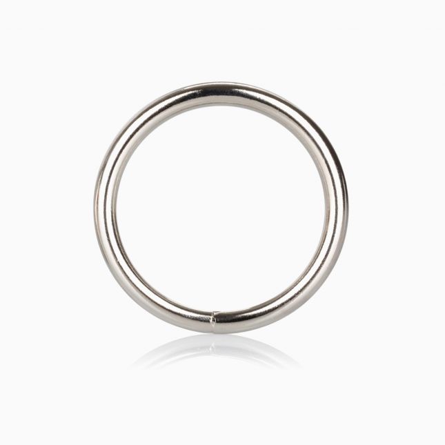 CalExotics Silver Ring Large - металлическое эрекционное кольцо, 5 см