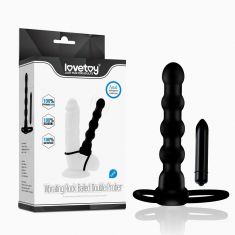 Насадка для подвійного проникнення - Anal Indulgence Collection Vibrating Rock Balled Double Prober