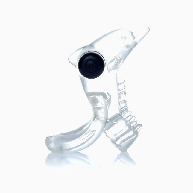 Ерекційне кільце - Dolphin Vibro CockRing Clear Ерекційне кільце - Dolphin Vibro CockRing Clear