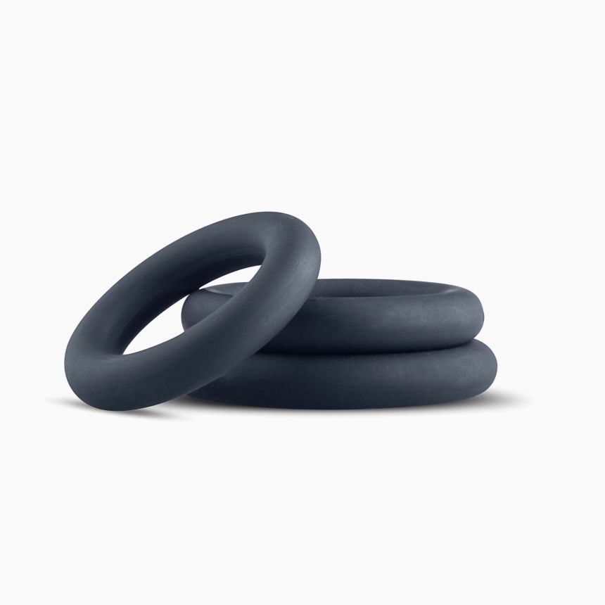 Набір ерекційних кілець Boners 3-Piece Cock Ring Set – Grey, 3; 3,3 та 4,4 см Набір ерекційних кілець Boners 3-Piece Cock Ring Set – Grey, 3; 3,3 та 4,4 см