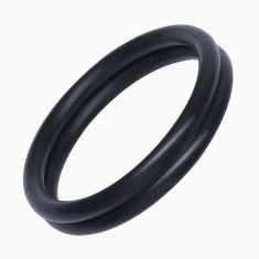 Эрекционное кольцо Rocks Off Rudy-Rings Black, сдвоенное, эластичное