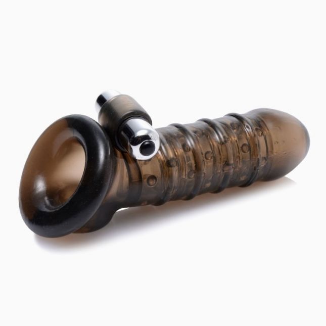 Vibrating Girth Enhancing Sheath - удлиняющая насадка с вибрацией, 15х3,1 см