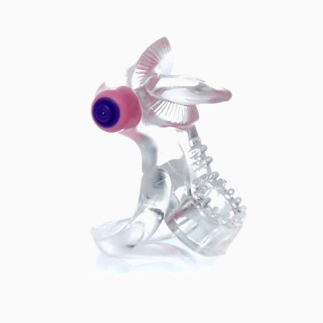 Ерекційне кільце - Tongue Vibro CockRing Clear
