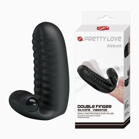 Насадка на палець - Pretty Love Abbott Finger Vibrator Black