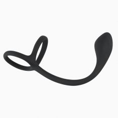 Ерекційне кільце - Black Velvets Cock & Ball Ring + Plug