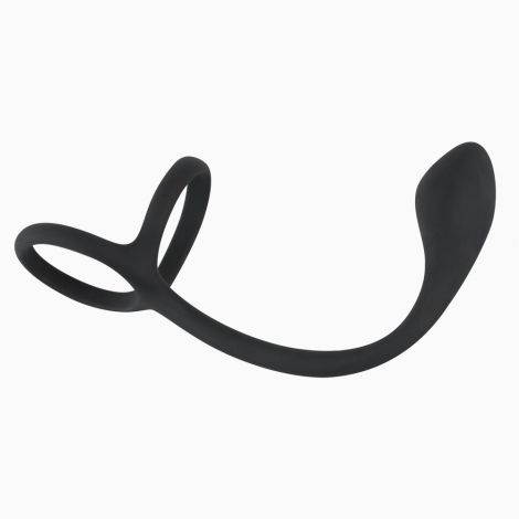 Ерекційне кільце - Black Velvets Cock & Ball Ring + Plug