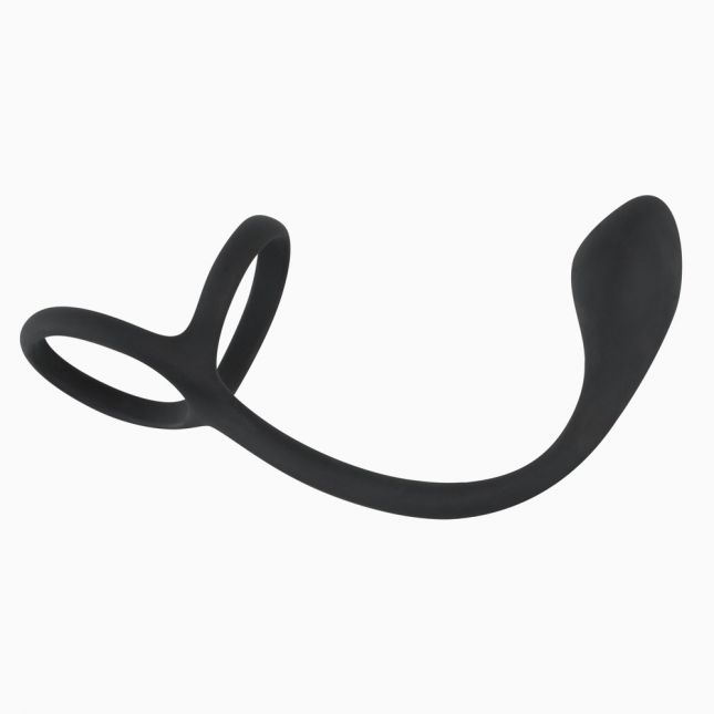 Ерекційне кільце - Black Velvets Cock & Ball Ring + Plug