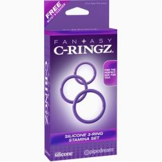 Эрекционные кольца - Fantasy C-Ringz Silicone 3-Ring Stamina Set