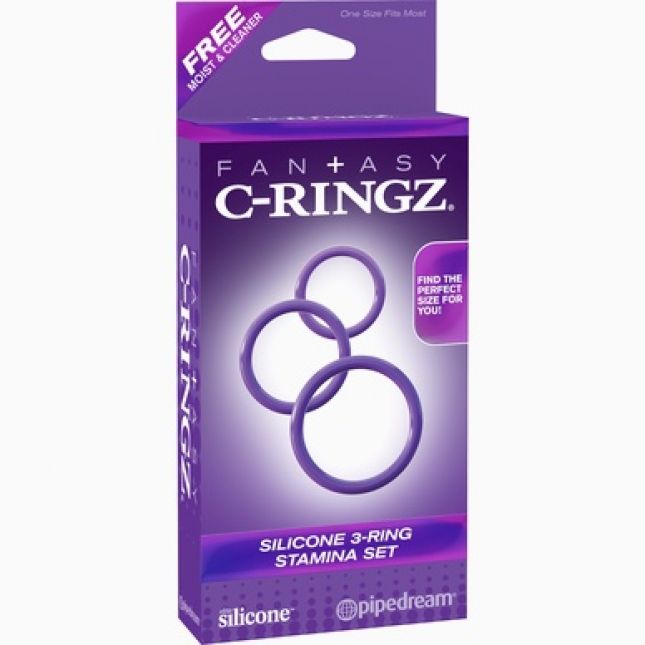 Ерекційні кільця - Fantasy C - Ringz Silicone 3 - Ring Stamina Set